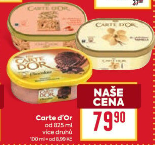 Zmrzlina ve vaničce Carte D'