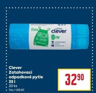 Pytle na odpadky zatahovací 35 l Clever