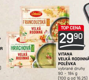 Instantní polévka Velká rodinná Vitana
