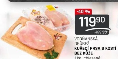Kuřecí prsa s kostí Vodňanské kuře
