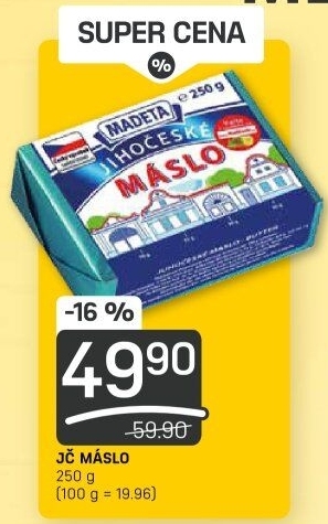 Máslo Jihočeské Madeta