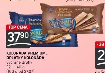 Oplatky premium Kolonáda Opavia