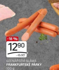 Párky frankfurtské Sláma