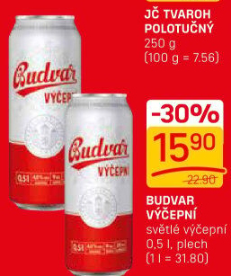 Pivo světlé výčepní Budweiser Budvar