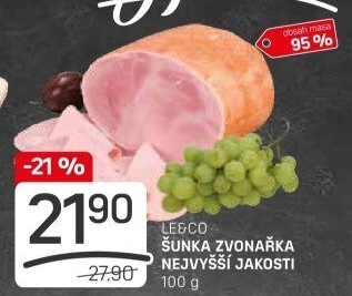 Šunka Zvonařka nejvyšší jakosti LE&amp