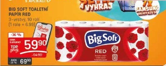 Toaletní papír 3vrstvý Big Soft