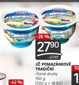 Tradiční pomazánkové Jihočeské Madeta