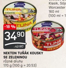 Tuňák kousky se zeleninou Nekton