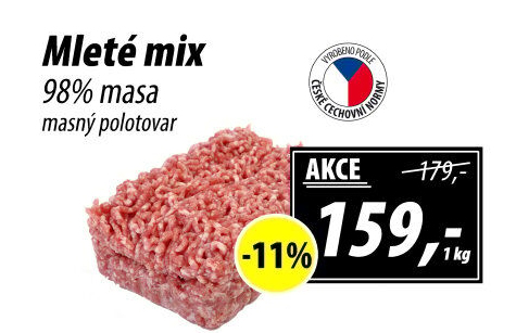 Mleté maso mix