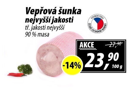 Šunka vepřová nejvyšší jakosti