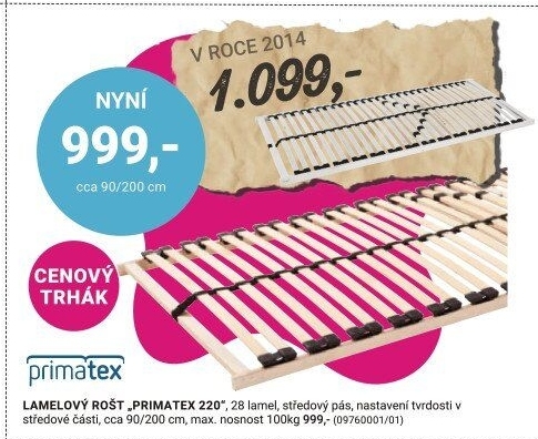 LAMELOVÝ ROŠT „PRIMATEX 220“