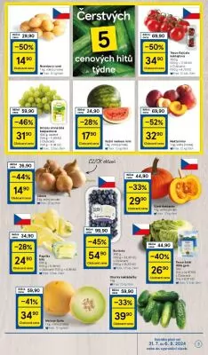 akční leták Tesco 31.7.2024-6.8.2024