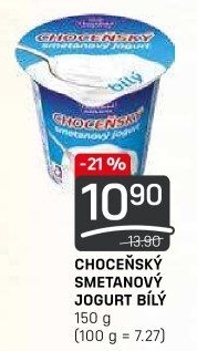 Bílý jogurt smetanový Choceňský