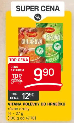Instantní polévka do hrnečku Vitana