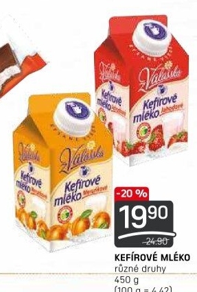 Kefírové mléko ochucené Mlékárna Valašské Meziříčí