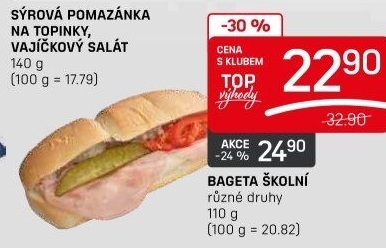 Obložená bageta