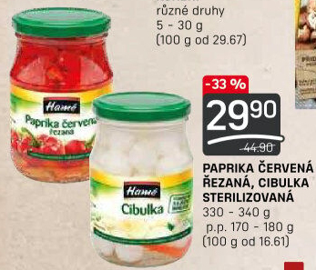 Paprika červená Hamé