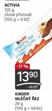 Řez mléčný Kinder