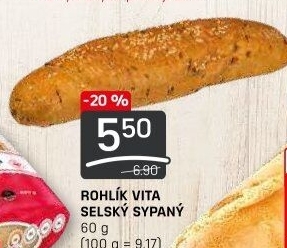 Rohlík Vita selský