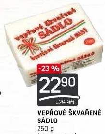 Sádlo vepřové škvařené