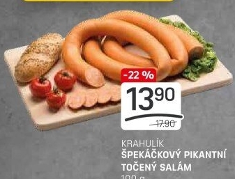 Salám špekáčkový pikantní točený Krahulík