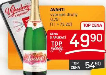 Šumivé nápoje Avanti