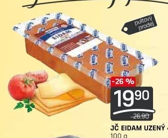 Sýr Eidam uzený 44% Jihočeský Madeta