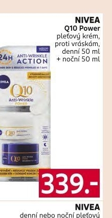 Balení krém denní a noční proti vráskám Q10 Power Nivea