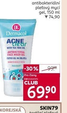 Gel pleťový čisticí Acneclear Dermacol