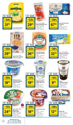 akční leták Tesco 31.7.2024-6.8.2024