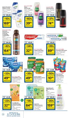 akční leták Tesco 31.7.2024-6.8.2024