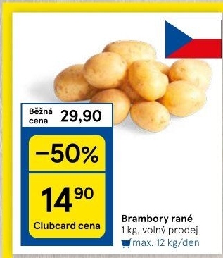 Brambory konzumní rané