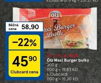 Bulky na hamburger Ölz