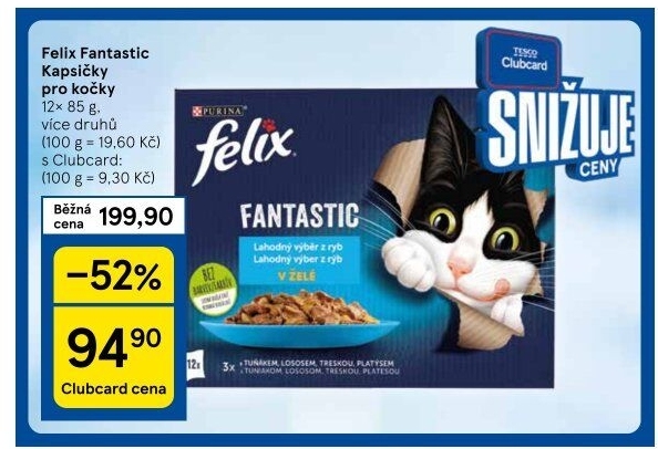 Kapsičky pro kočky Fantastic Felix Purina