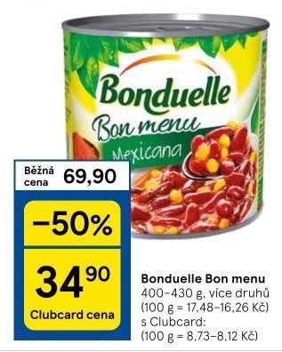 Konzervy Bon Menu Bonduelle