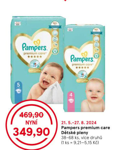 Pleny dětské Pampers Premium Care