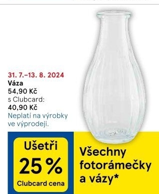 Skleněná váza