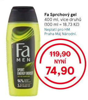 Sprchový gel Fa