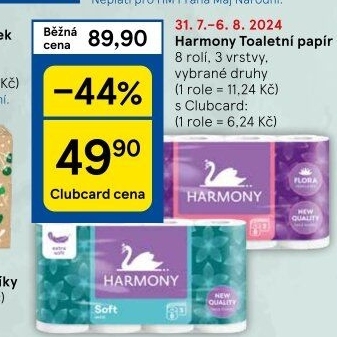 Toaletní papír 3vrstvý Harmony