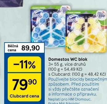 WC bloky Domestos