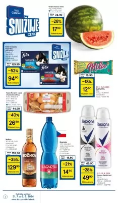 akční leták Tesco 31.7.2024-6.8.2024