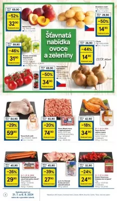 akční leták Tesco 31.7.2024-6.8.2024