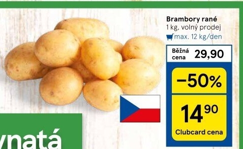 Brambory konzumní rané
