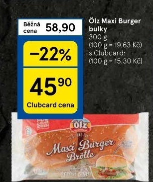 Bulky na hamburger Ölz