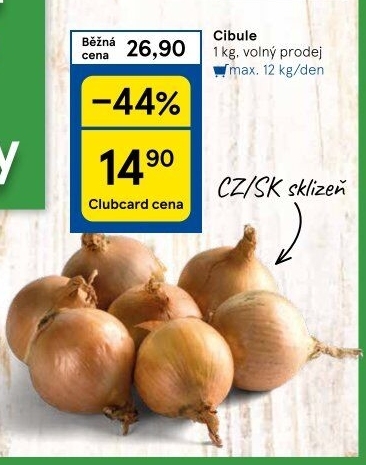 Cibule kuchyňská žlutá