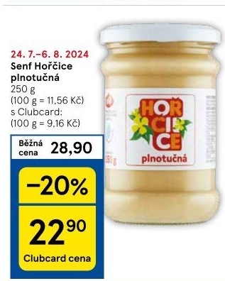 Hořčice plnotučná Senf