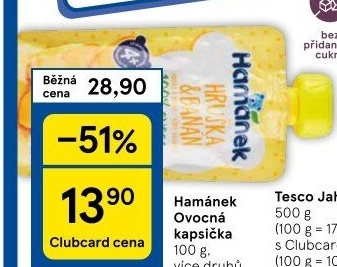 Kapsička ovocná Hamánek