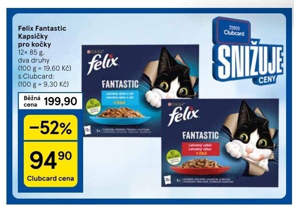 Kapsičky pro kočky Fantastic Felix Purina