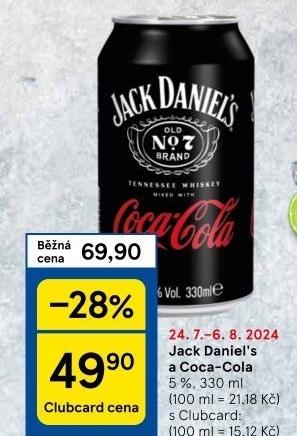 Míchaný nápoj Jack Daniel'