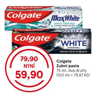 Pasty na zuby Colgate
